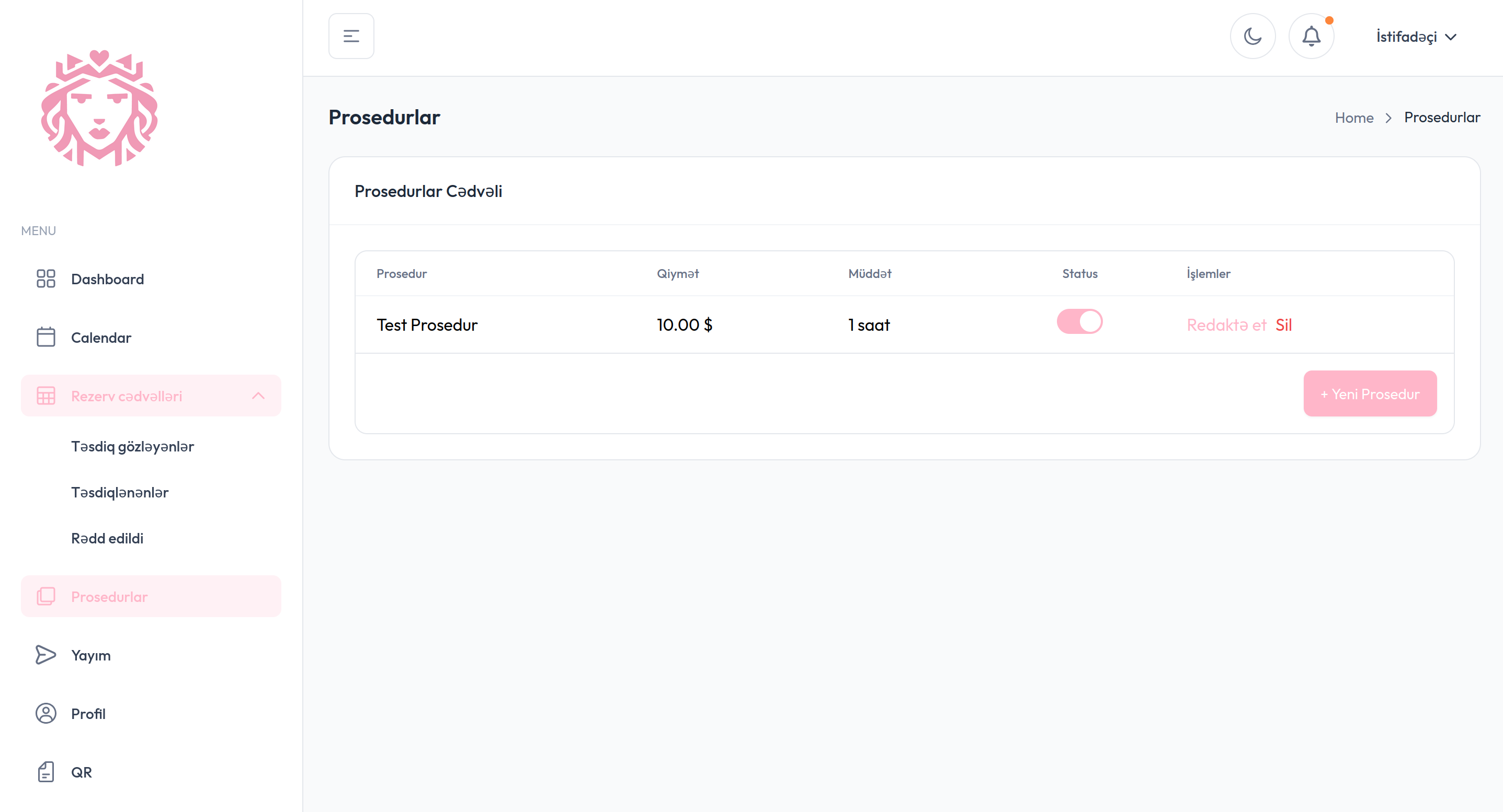 Prosedurlar kataloqu